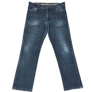 Ermenegildo Zegna Men's Jeans Cashmere Cotton Blend Distressed Denim 36 X 28